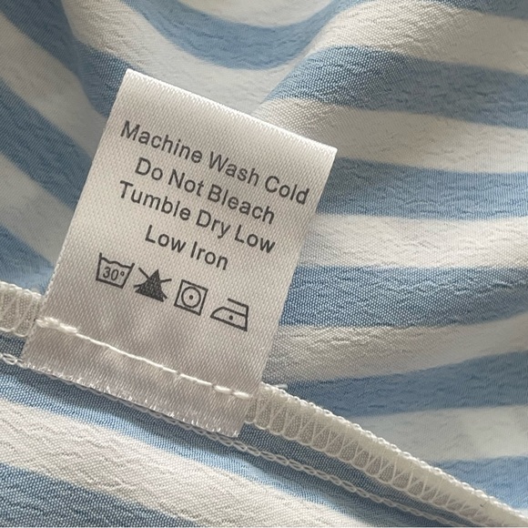 Tuckernuck Hayes Blue and White Striped Shirt Dress - Picture 11 of 11